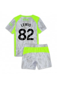 Manchester City Rico Lewis #82 Babyklær Tredje Fotballdrakt til barn 2025-26 Korte ermer (+ Korte bukser)